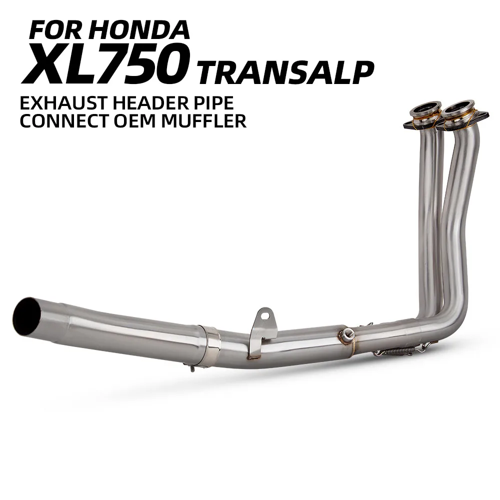 XL750 Exhaust Headers Tube For Honda Transalp 750 CB750 Hornet Motorcycle Escape Modify Stainless Manifold Optional Interface