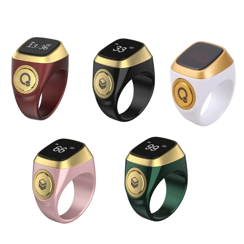 Waterproof for Smart Tally Counter Ring Led Digital Counter Portable Tasbeeh Muslims Counter Prayer Islamic Muslim Eid