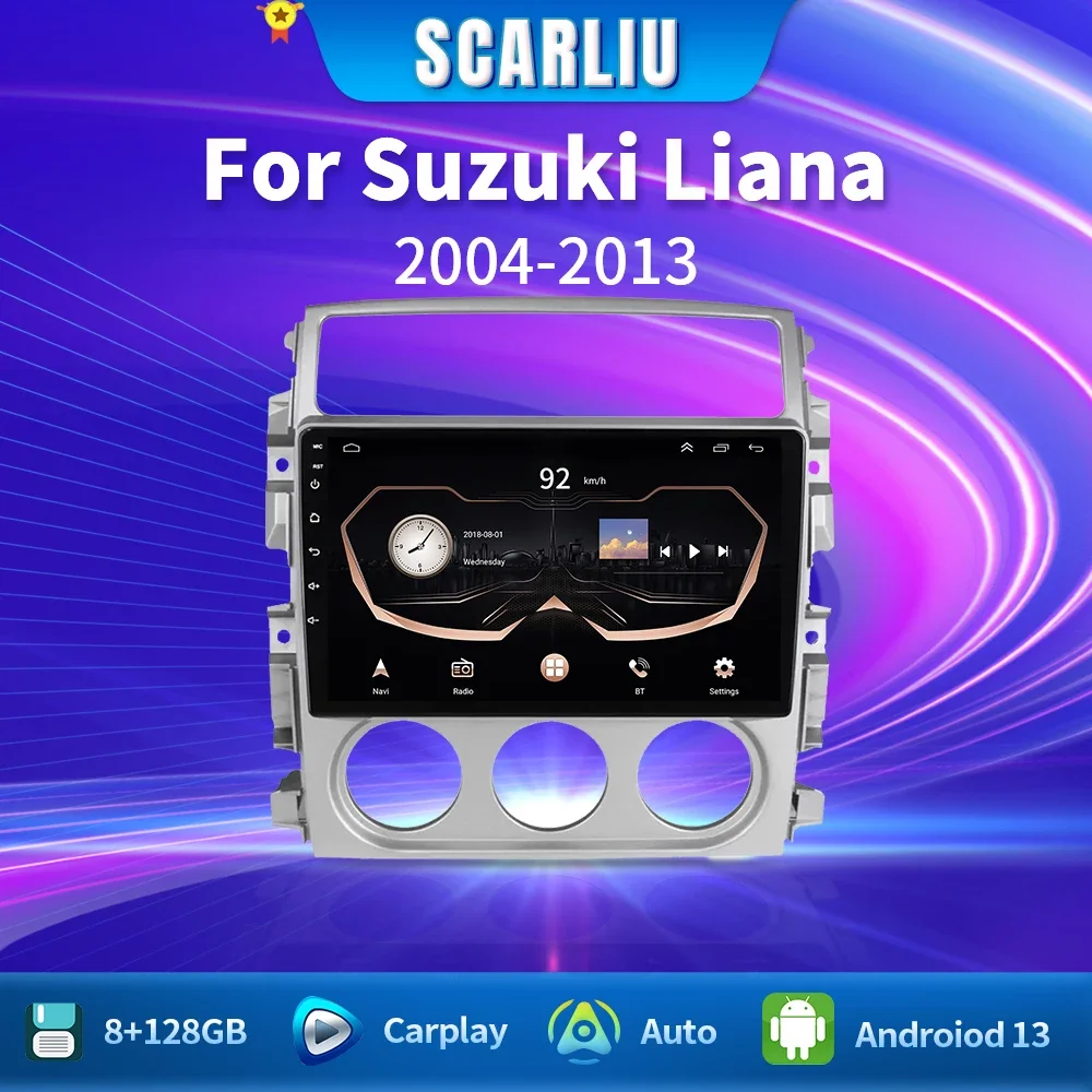 

Для Suzuki Liana 2004-2013 автомобильный мультимедиа 4G GPS 2din авторадио беспроводной CarPlay Android авто радио