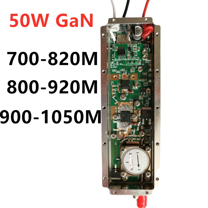 50W moduł GaN wzmacniacz mocy RF niska wysokość samoloty komponenty obronne wsparcie dostosowywania 700-820MHZ 800-920MHZ 900-1050MHZ