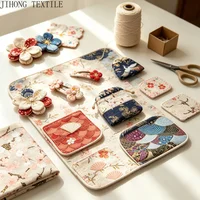 50x145cm Japanese Kimono Bronzed Fabric Sushi Cherry Blossoms Print Cotton Cloth DIY Materials Patchwork Accessories for Sewing 6