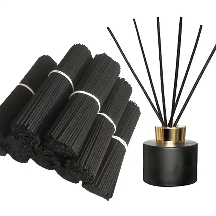 

100PCS Reed Diffuser Rattan Stick,Black Volatile Synthetic Fiber Sticks Aroma Fragrance for Home Fragrance