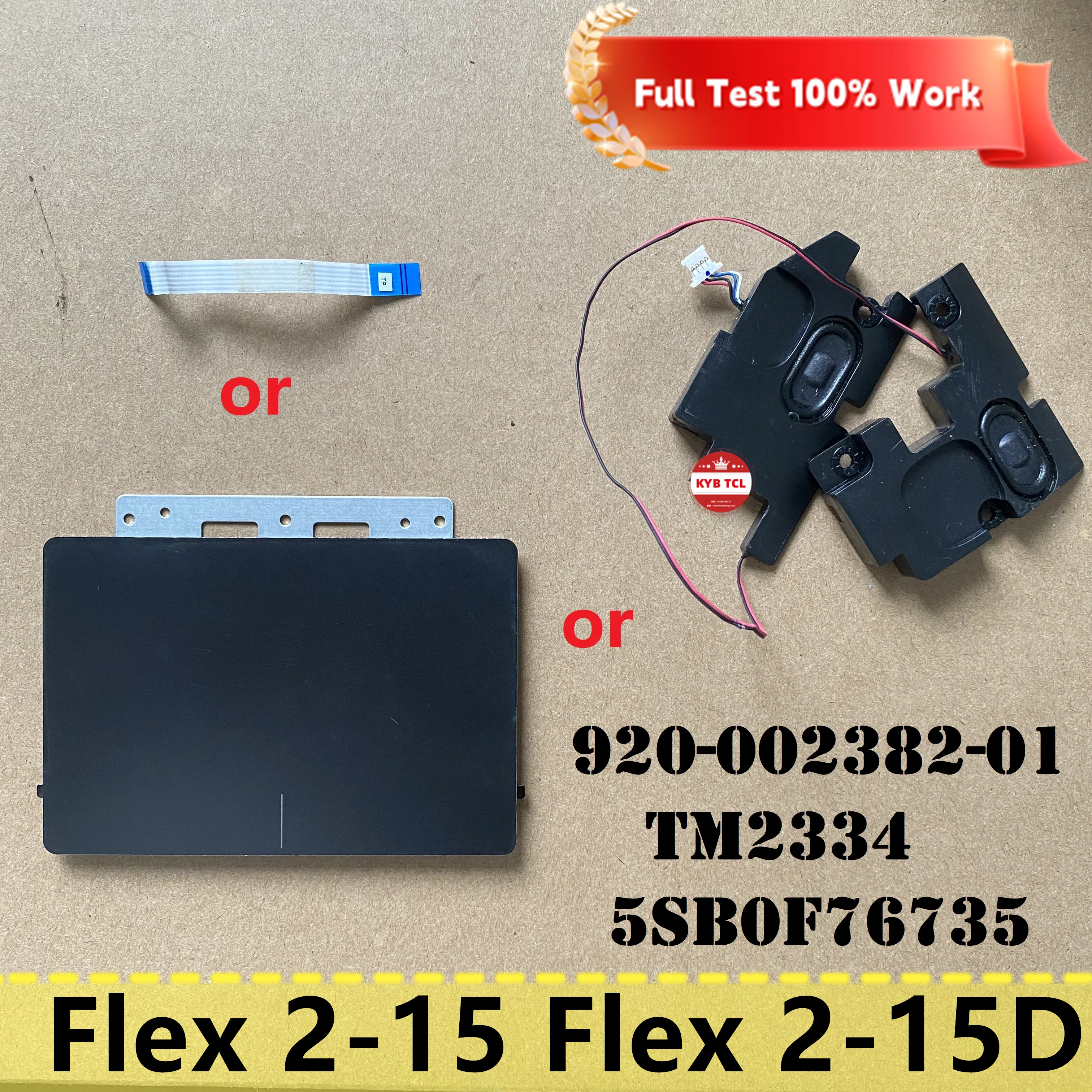 For Lenovo Flex 2-15 Flex 2-15D Laptop Speakers Or Touchpad Trackpad Sensor Board Or Cable 920-002382-01 TM2334 5SB0F76735