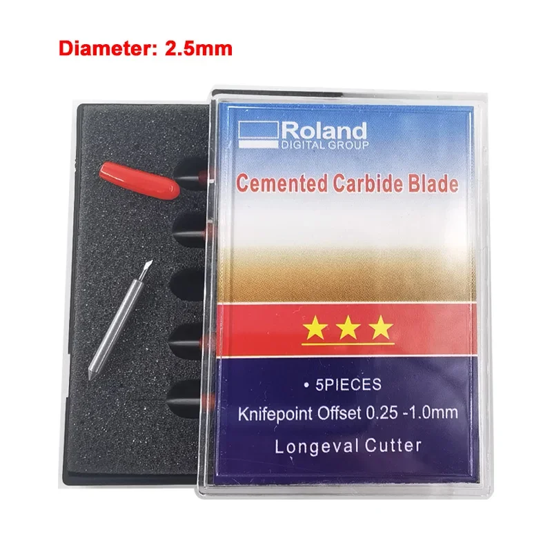 Dia 2.5mm GCC Juguar Cutting Blade Expert 24LX / AR-42 / J5-132C / 132S Vinyl Plotter Cutter Roland Knife 30/45/60 Degree