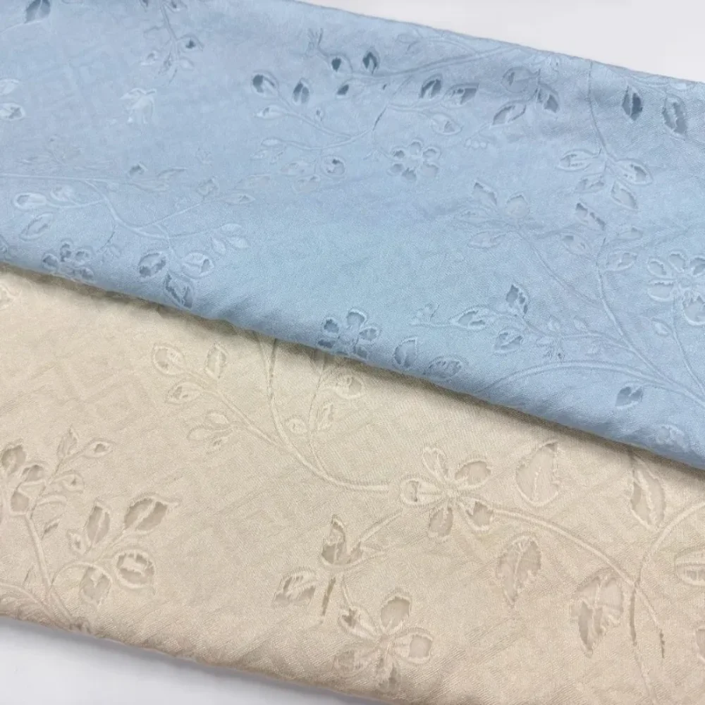 

Темный узор, однотонная тканевая рубашка с полым вырезом, женская жаккардовая мягкая одежда, дизайнерская одежда для шитья своими руками, ткань