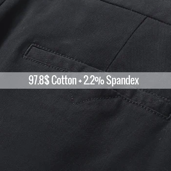 New in Spring Casual Pants Men Straight Fit Cotton Stretch Chino Trouser Male Formal Work Business Dress Khaki Fashion Regular 6