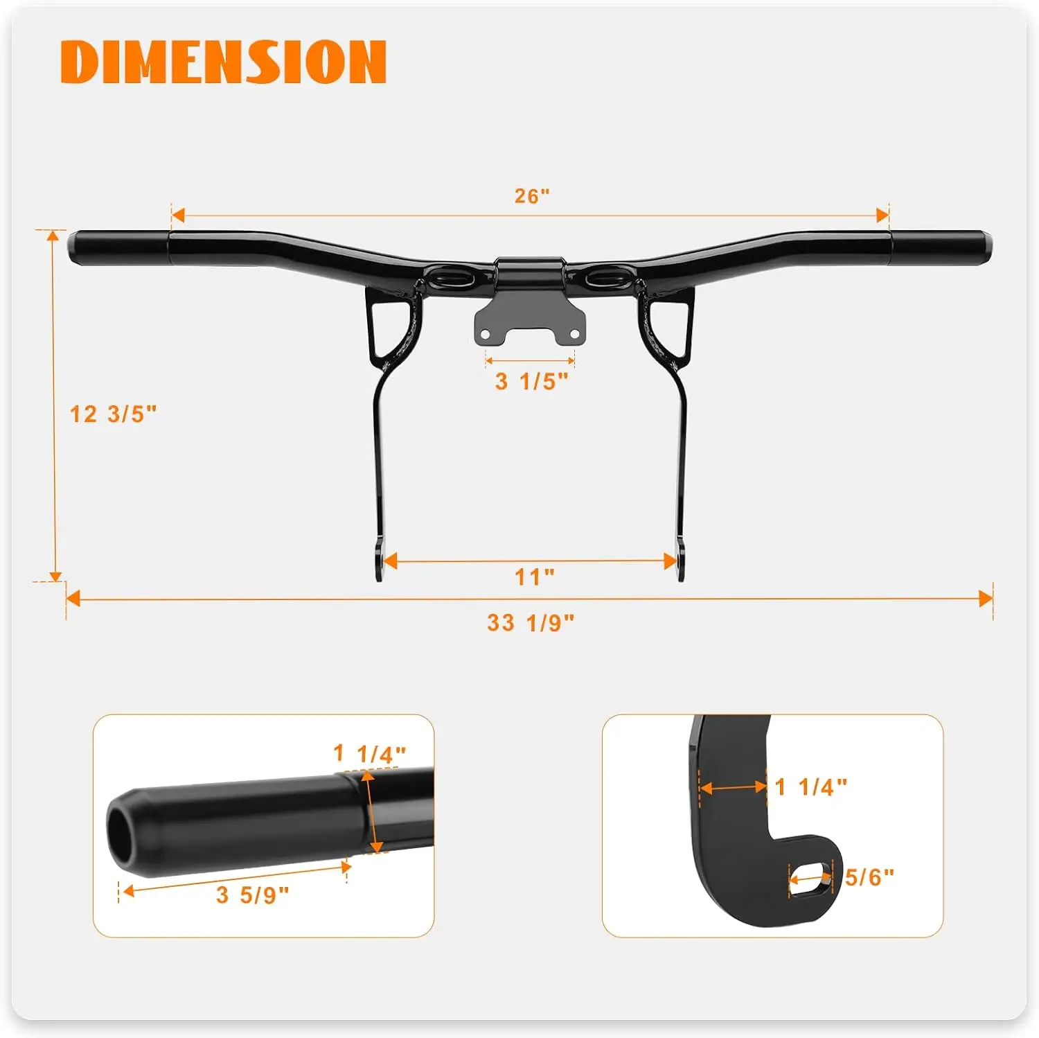 Protezione del paraurti della barra d'urto della protezione del motore anteriore per Harley Touring Street Skid Road King Electra Glide Ultra Limited 2014-2024