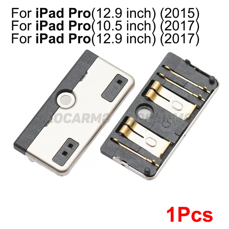 Aocarmo For iPad 5/6/7 2017 2018 2019 10.2 Pro 9.7 10.5 12.9 Battery FPC Connector Contact On Mainboard  For iPad Air Air2 Air3