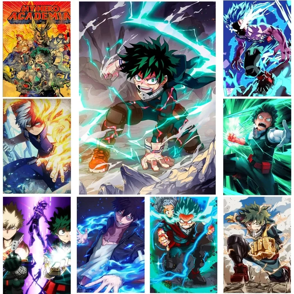 Japan Anime My Hero Academia Poster Paper Print Home Living Room Bedroom Entrance Bar Restaurant Cafe Art Painting Decoration