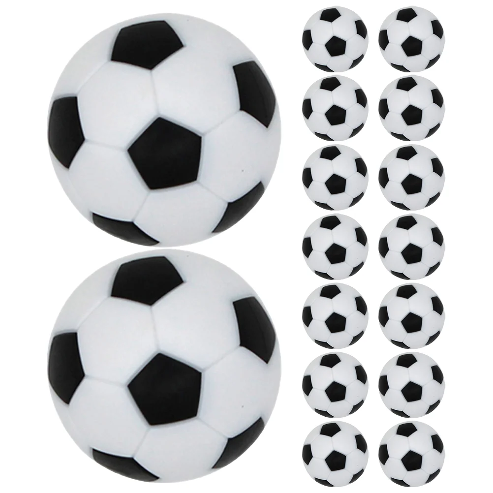 16 Pcs Foosball Machine Foose Table Foosballs Soccer Replacement Game Accessories Component Mini Football