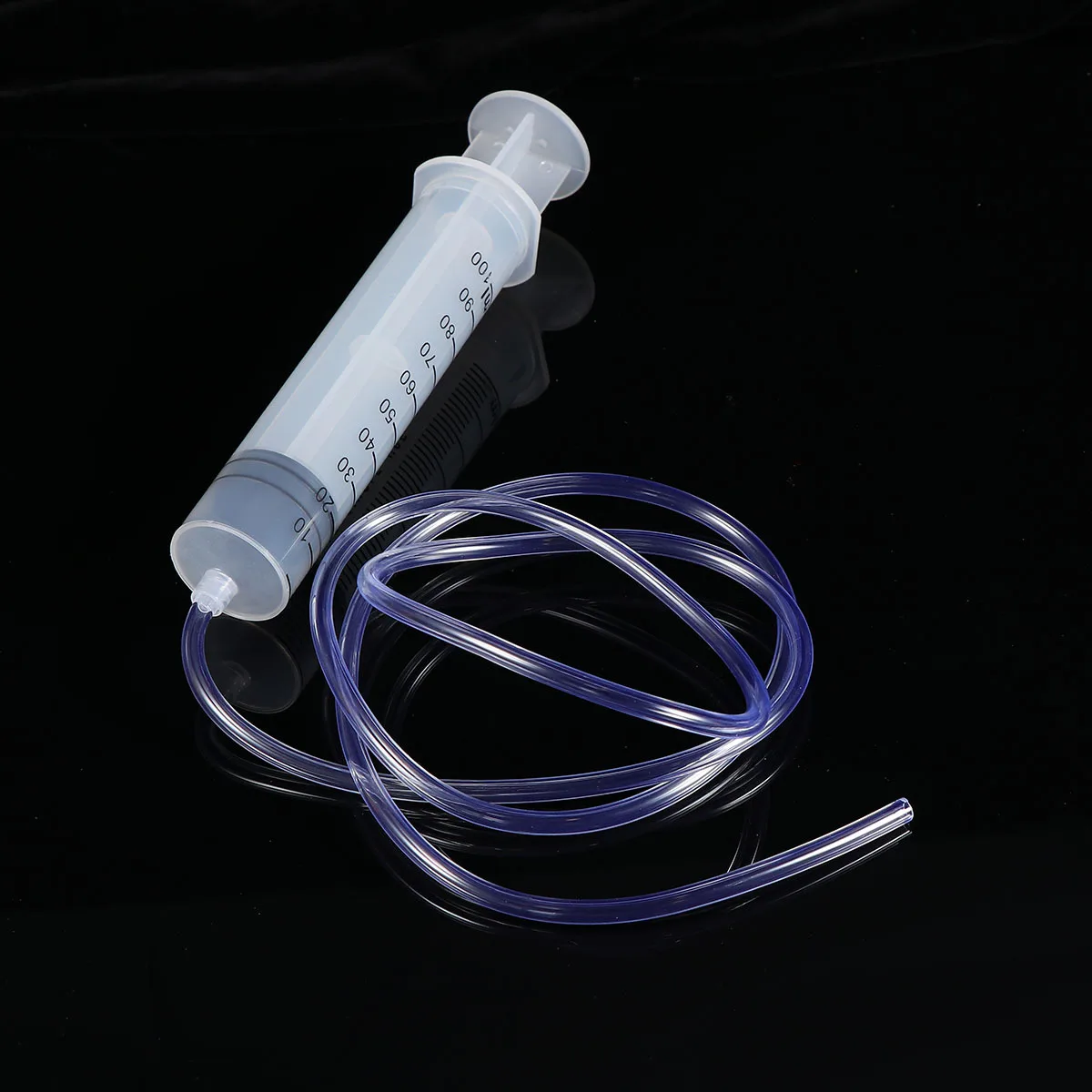 

100Ml Plastic Syringe 0.8M 1.6M Tubing For Industrial Dispensing Fluid Transfer Medical Teaching Tools Injection Enema