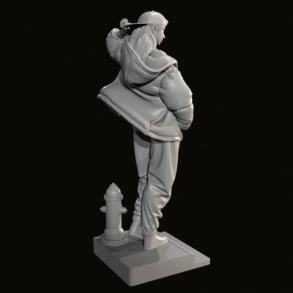 A altura do homem 38mm 50mm 75mm kits de modelo de resina incolor e automontada (impressão 3D) TD-7063/3D