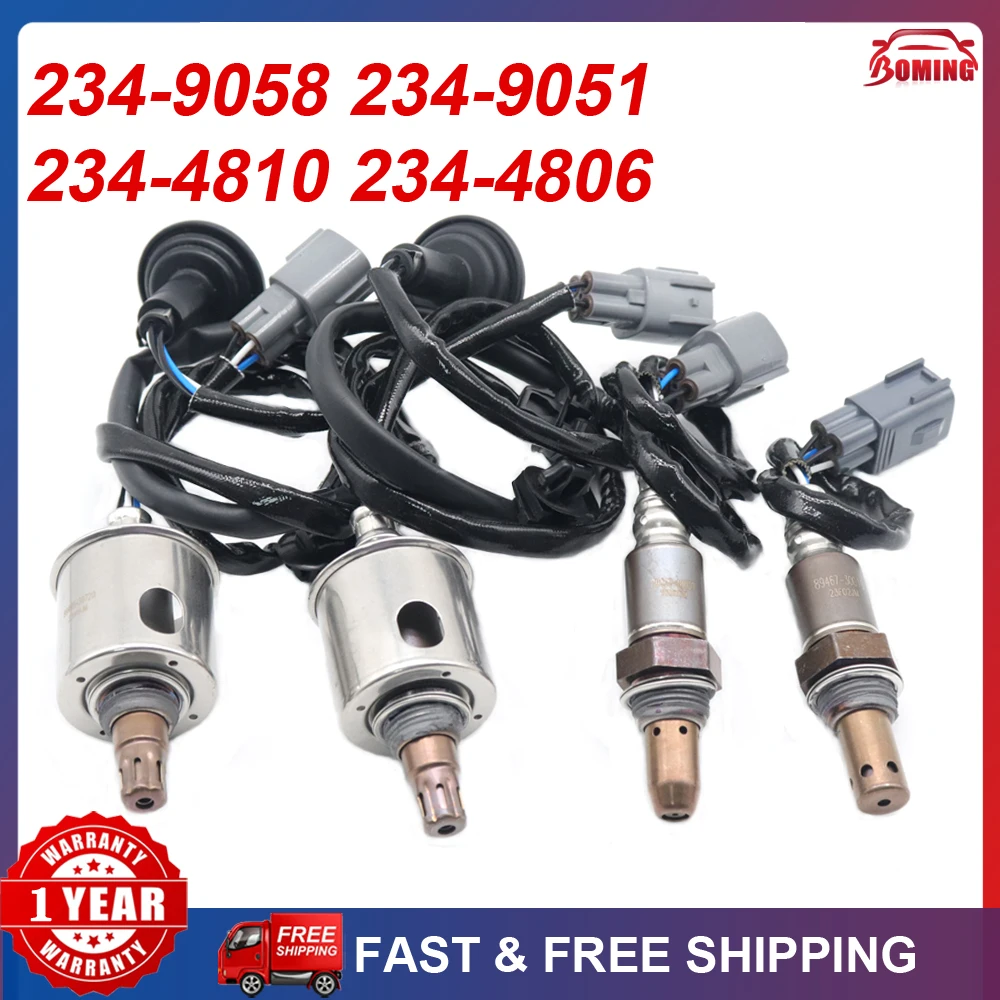 

4Pcs New Car Up&Downstream Air Fuel Ratio Oxygen Lambda Sensor 234-9058 234-9051 234-4810 234-4806 For Lexus GS300 3.0L V6 AWD