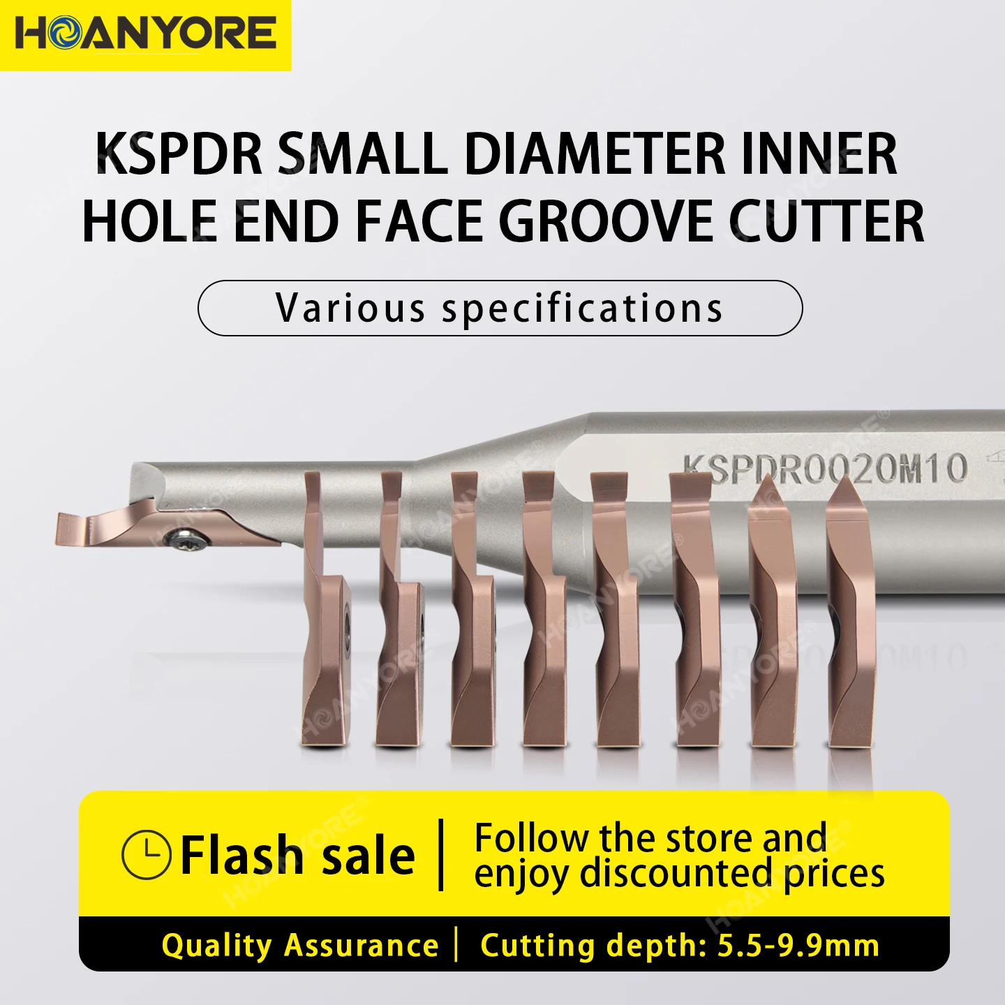 KSPDR Small Diameter Inner Hole End Face Groove Knife Holder SPDR150/200/250/300DM10 Cutting Groove Large Cutting Depth