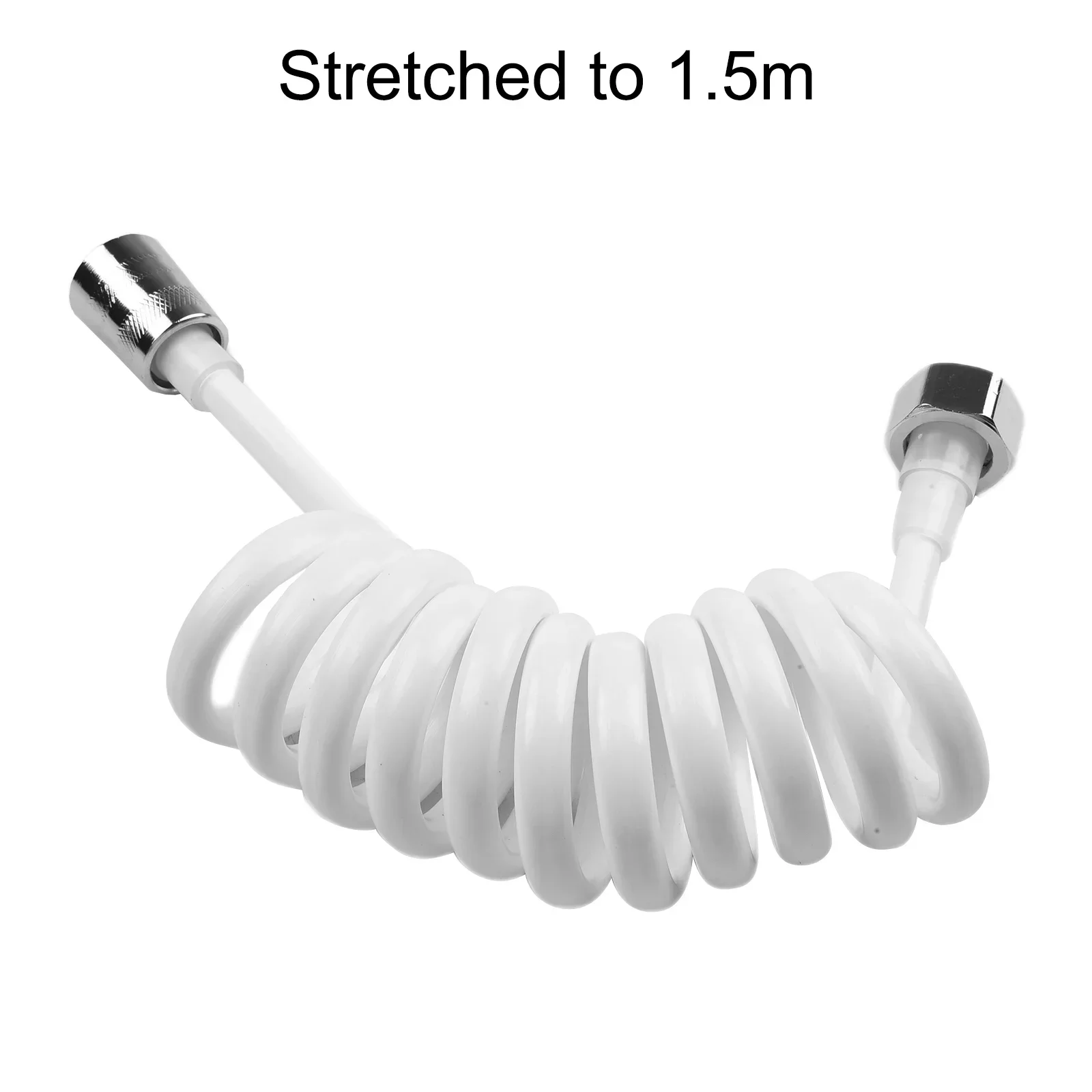 Bathroom Pipe Shower Hose Home Metal PU Use Spring Telephone Line Style 1pc Accessory Bidet Flexible Practical