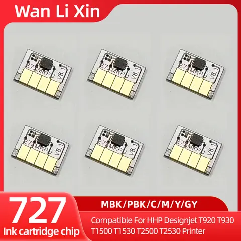 300ML Compatible For HP 727 Cartridge Chip New Upgrade HP727 Chip For HP DesignJet T920 T930 T1500 T1530 T2500 T2530 Printer