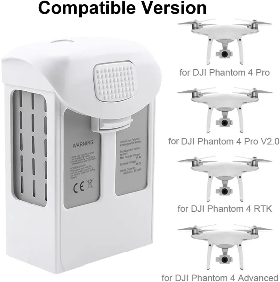 

5870mAh Drone Battery For DJI Phantom 4 Series Drones Phantom 4 Pro Battery