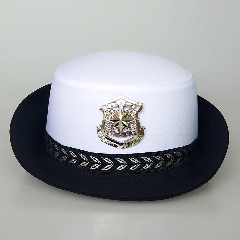 Women's Traffic Hat White Curling Gorros Ladies Security Hats Police Cap Navy Gorra Sailor Caps Pilot for Women