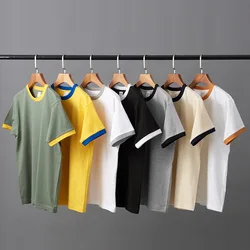 Summer T shirt Men Streetwear Short Sleeve O-neck Male T shirt Men Patchwork Cotton Sport T-shirts For Women Couple Top Tees