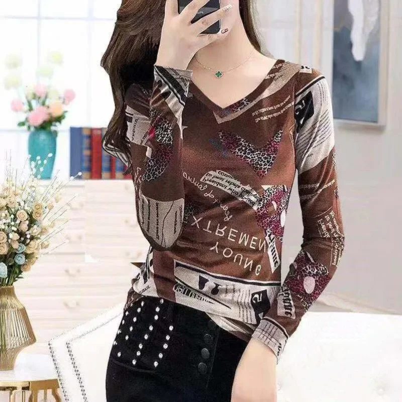 

Tie Dye Slim Korean Style Long Sleeve T Shirt for Women Tee Streetwear Basic 90s Vintage One Pieces Y2k Kpop Goth Yk2 Tops Woman