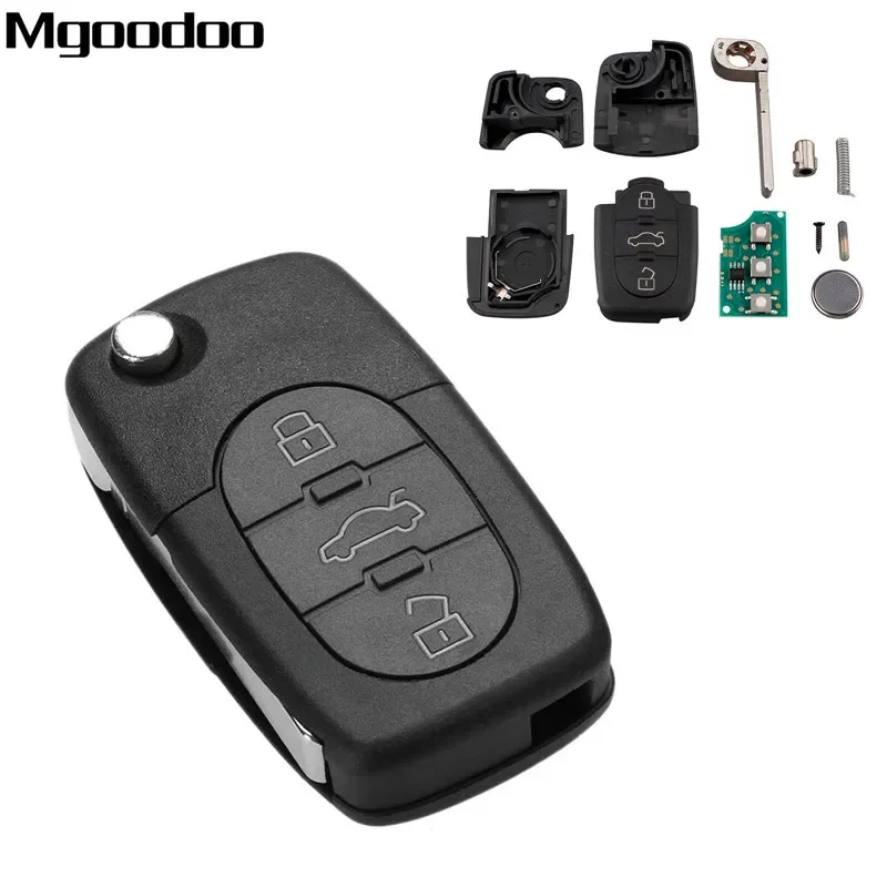 

3+1Buttons Remote Folding key 315MHz 4D0837231E 4D0837231P 4D0 837 231E For Audi A4 S4 A6 A8 TT Quattrol Cabriolet RS6 Allroad