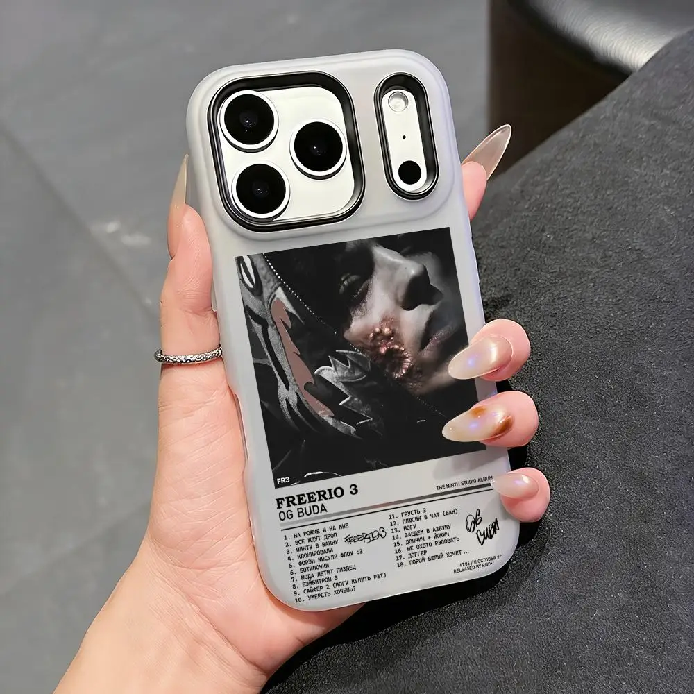 Funda de Teléfono Og B-BudaS Russia Rapper, Carcasa Transparente de TPU para iPhone 17 16 15 14 13 12 11 Pro Max Plus Mini, Delgada y Protectora