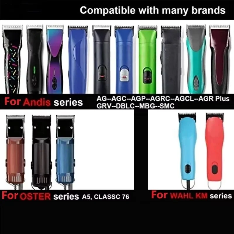 Detachable Animal Dog pet Horse Grooming wide blade Fit For Andis, Oster A5, Wahl KM/Furzone/Laube/Heiniger/Conair Clippers