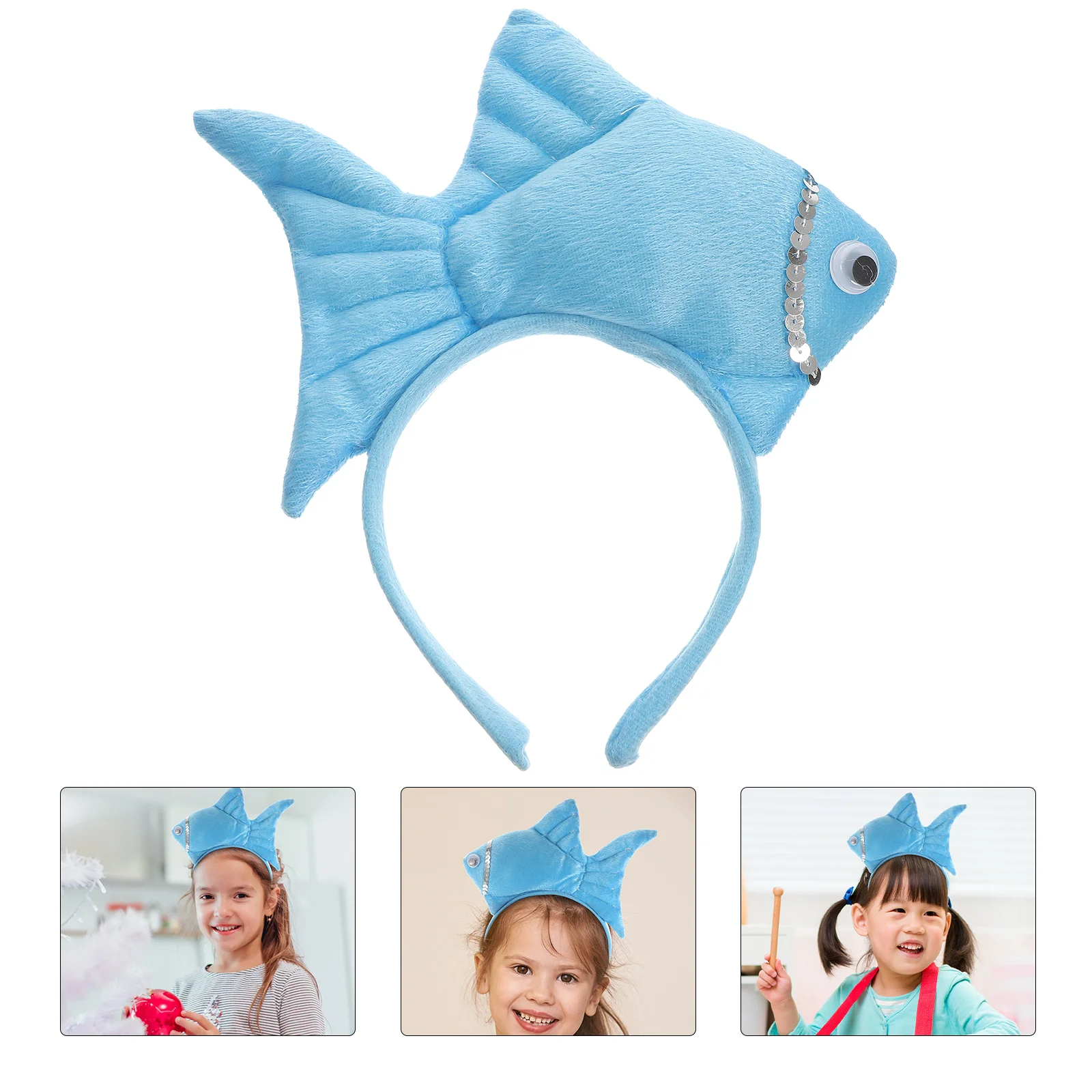 Fish Headwear Animal Headgear Kids Clothes Animals Hairbands Decor Halloween Pumpkin Costume