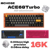 MCHOSE Ace68 Turbo Magnetic Switch Keyboard 16k Aluminium Alloy 0.001mm E-Sports Keyboard Ergonomics Low Delay Gamer Keyboards