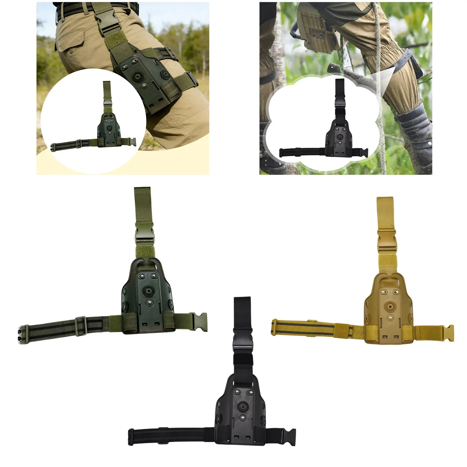 

Drop Leg Platform Sturdy Nylon Plastic Single Strap Leg Shroud Antislip Adjustable Harness for Outdoor Activities