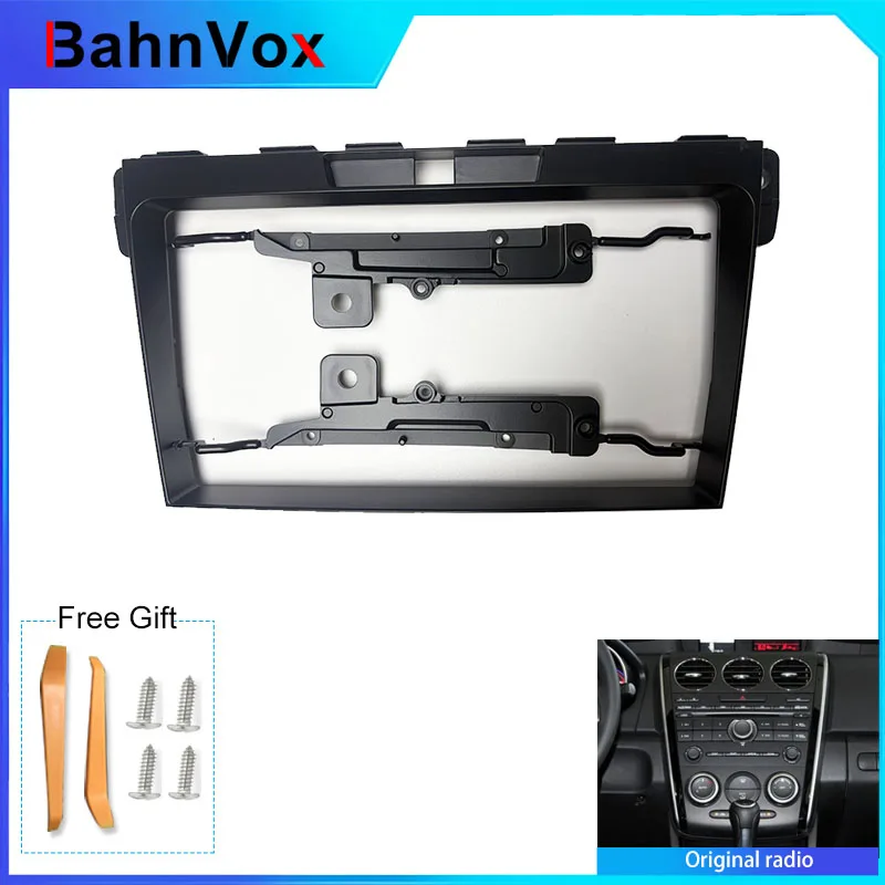 9 inch Android Car Radio frame for Mazda CX-7 CX7 2008-2015 2din Stereo GPS Fascia bezel Panel Adapter wire harness