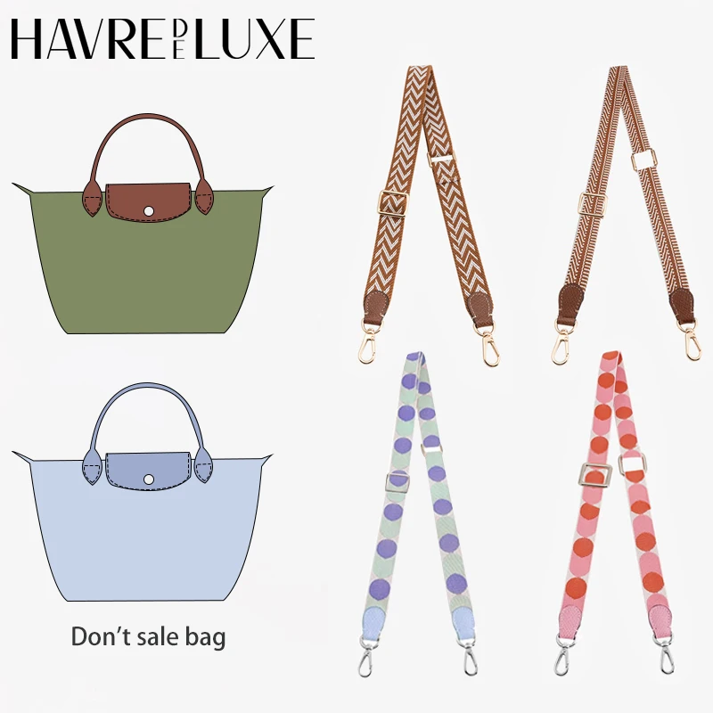 

HAVREDELUXE Bag Strap For Longchamp Bag Short Handle Small Bag Modified Adjustable Bag Strap For Replace