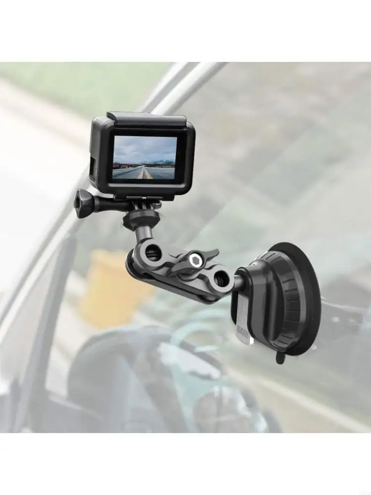 Suction Cup Car Mount for Pocket 3 Action Camera Mount 1/4inch Mount Windshield 83CE