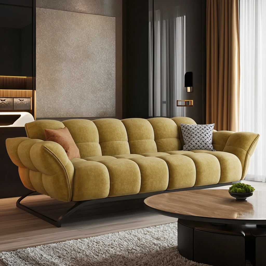 

Роскошный напольный диван, сладкая вата, бархат, ягненко, облако, лепесток, дизайн, прямая сеть, без цвета ног, настраиваемая губчатая наполнитель