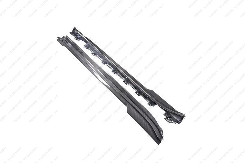 Carbon Fiber Side Skirts MAN Style Fit For 2019-2022 Porsche Taycan J1 4/4S