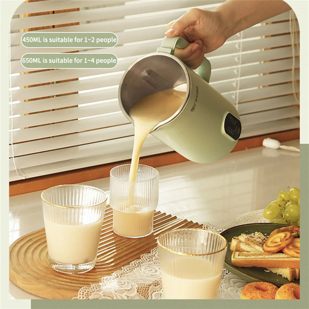 650ML Soymilk Maker Machine Smart Blender Electric Juicer Multifunction Breakfast Supplement Rice Paste Mixer 220VHome Appliance