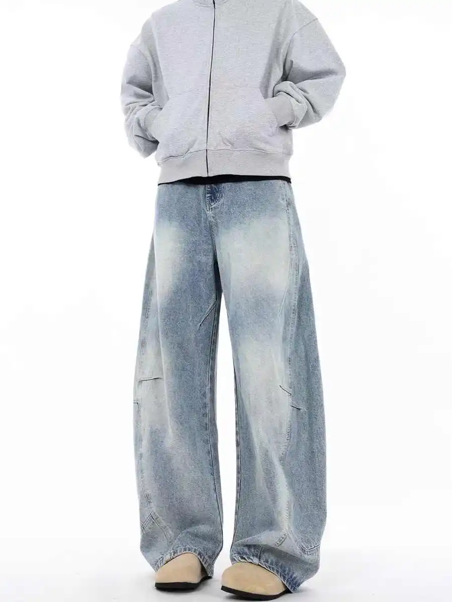 

Women's Blue Y2k Baggy Jeans Japanese 2000s Style Boyfriend Jean Pants 90s Vintage Harajuku Gradient Denim Trousers Clothes 2025