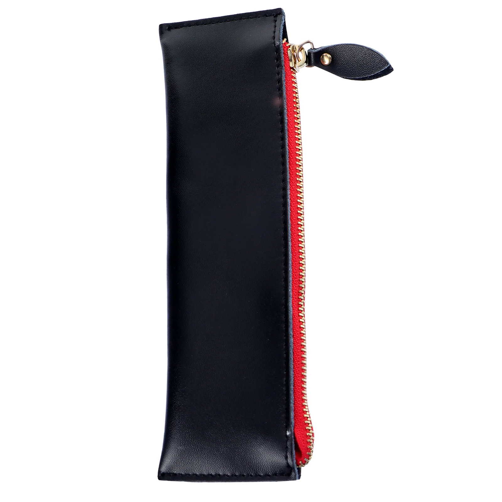 

1 pc Vintage Pen Bag Zippers Multipurpose Stationery Pencil Box Pen Storage Pouch For Pens Gift Black