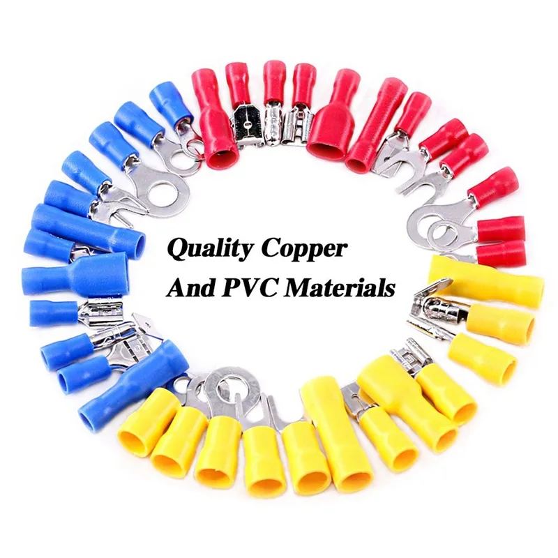 840/540Pcs Cable Squeeze Terminal Cold Pressing Plug Joint Box-packed Cable Wire Connector Quick Crimp Set Electrical Kit