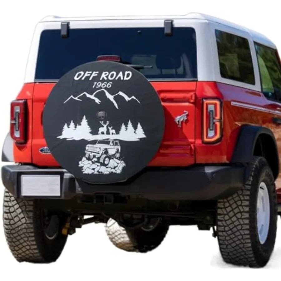 

Чехол для запасного колеса 35 дюймов, совместимый с аксессуарами Ford Bronco 2021-2024, 35-дюймовый, с камерой заднего вида, для Wildtrak, Everglades и других моделей