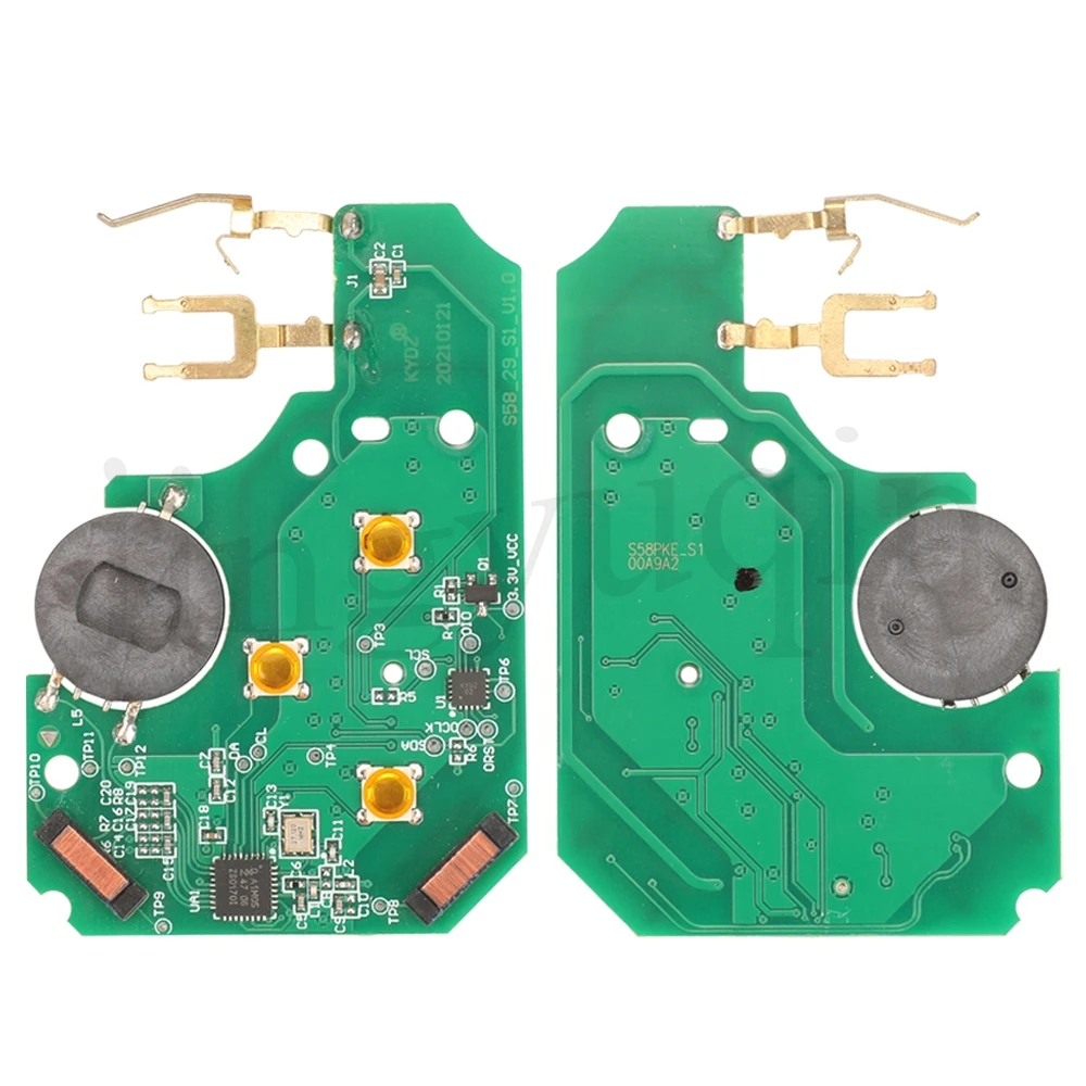 jingyuqin New Remote Smart Card Car Key For Renault Megane Scenic Clio 3 Buttons 433Mhz PCF7943/PCF7948 Chip With VA2 Blade