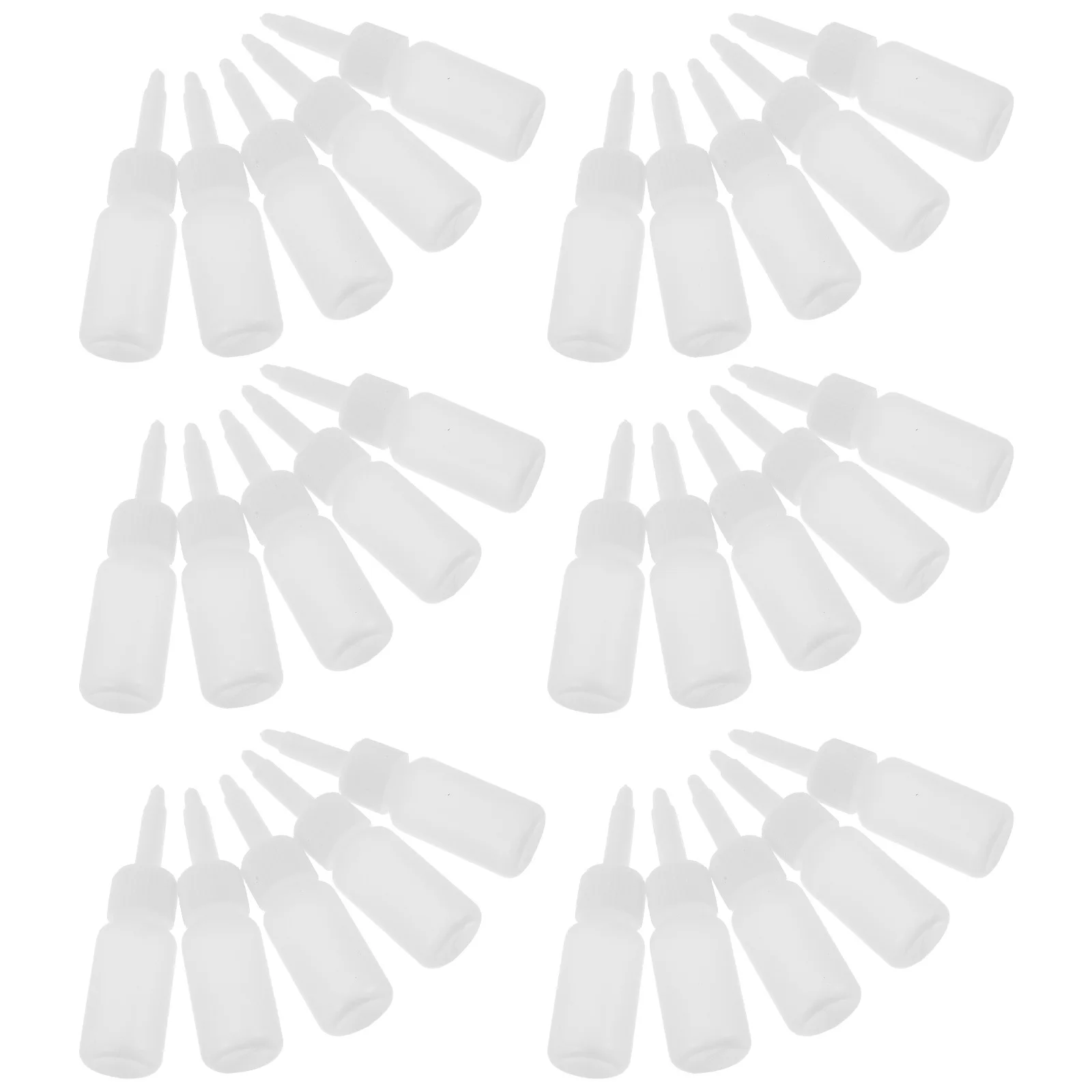 

50pcs Tattoo Pigment Bottles Clear Plastic Ink Containers Reusable Squeeze For Artists Refillable Storage Dispensing Bottles