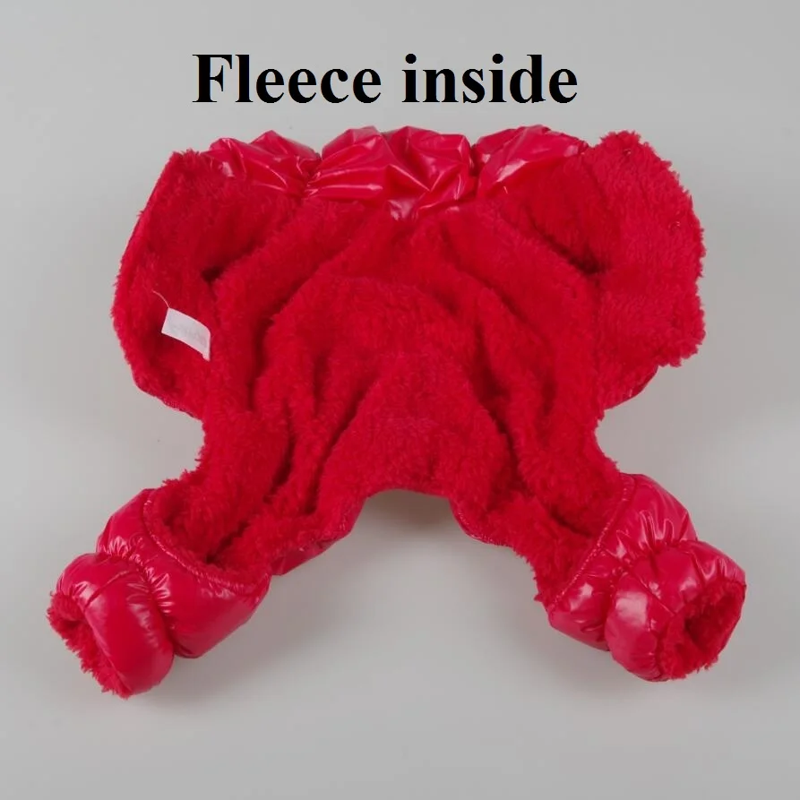 ملابس الحيوانات الأليفة الشتاء الكلب بذلة السروال القصير الحيوانات الأليفة معطف عام للكلاب الصغيرة الكبيرة سميكة القطن ملابس الحيوانات الأليفة #4