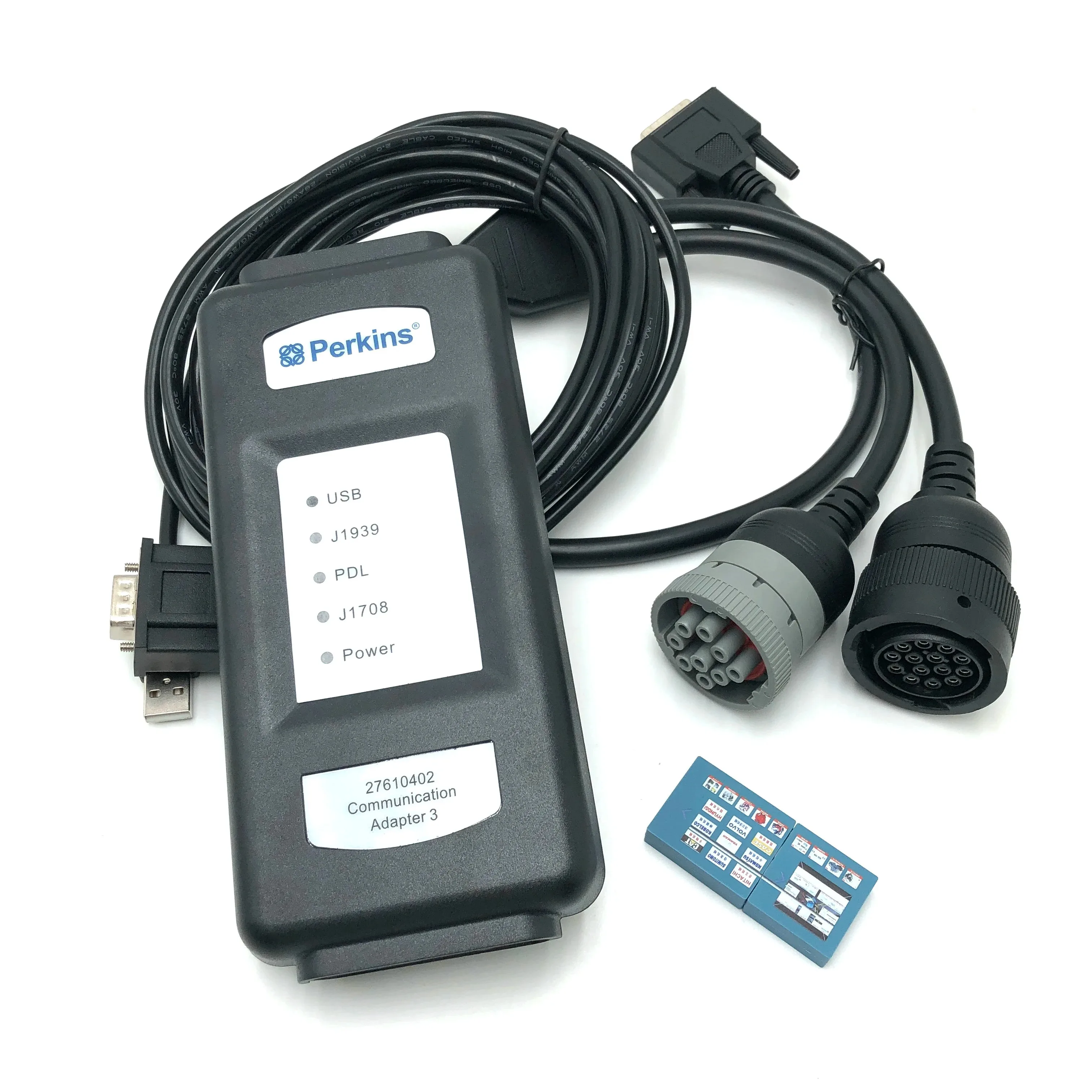 USB Perkins Engine Dete Ctor 27610402 Kommunikationsadapter ET4 Pro Bagger-Diagnosetools Diagnosescanner