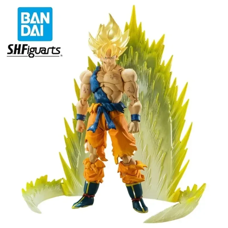 In Stock Bandai S.H.Figuarts Dragon Ball Z Son Goku Super Saiyan Anime Action Figures Battle Damage Form Boxed Model Doll Toys