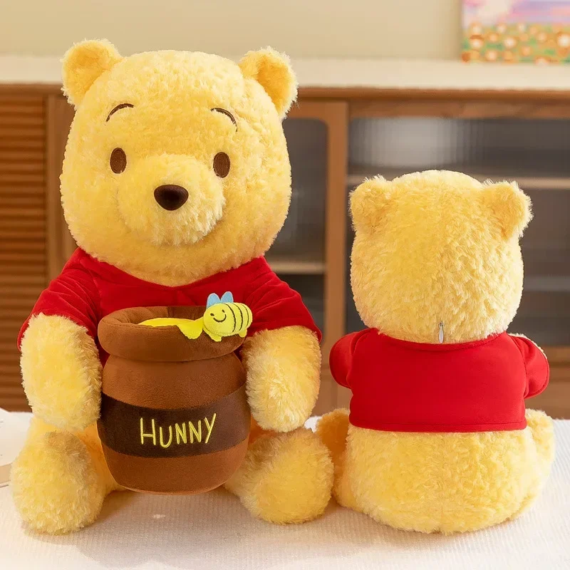 

35cm Anime Disney Honey Jar Winnie The Pooh Soft Plush Toys Pooh Bear Stuffed Animal Dolls Children Kids Kawaii Birthday Gift