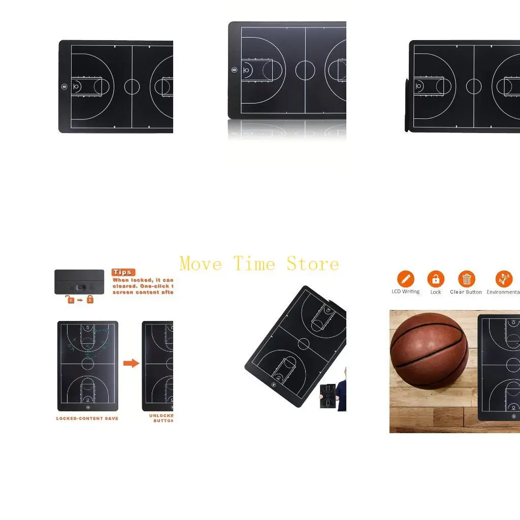 

92ME стирает функцию, спортивная тактическая доска, легкая цифровая тренерская доска для баскетбола, футбола