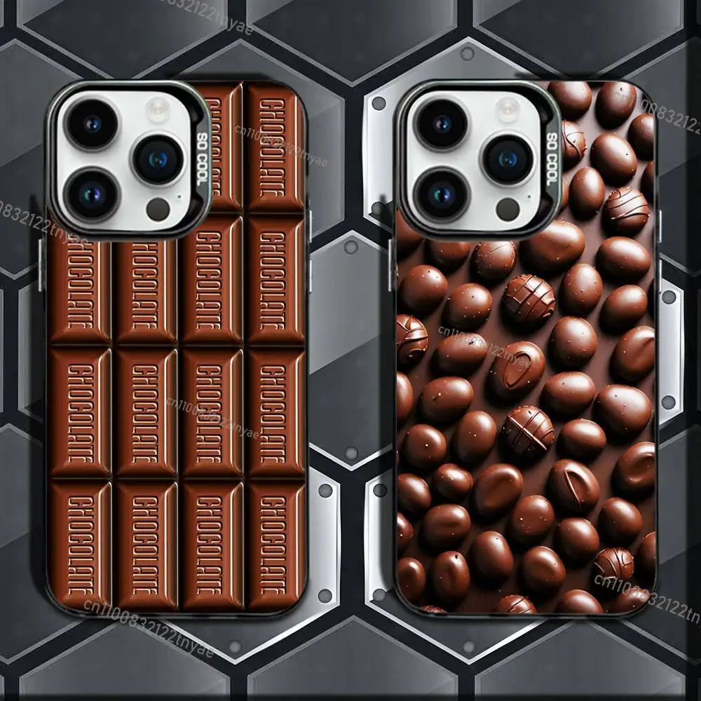 

Chocolate Nutella Phone Case IMD Phone Case For IPhone 17,16,15,14,13,12,11 Pro Max Plus Color Silver Cover
