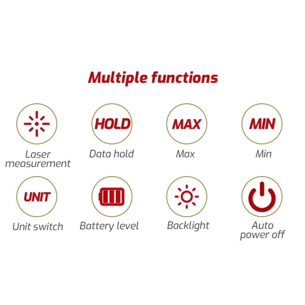 TASI Tachometer Contact & Non-contact Digital Tachometer 3~100000RPM High Accuracy RPM Tachometer Backlit Display TA500B