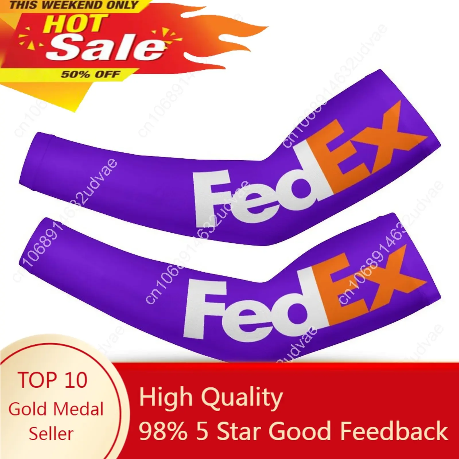

Fedex Arm Sleeves Mens Womens Sun Protection Arms Cover Express Ground American Courier Custom Made Arm Protector Cooling Sleeve